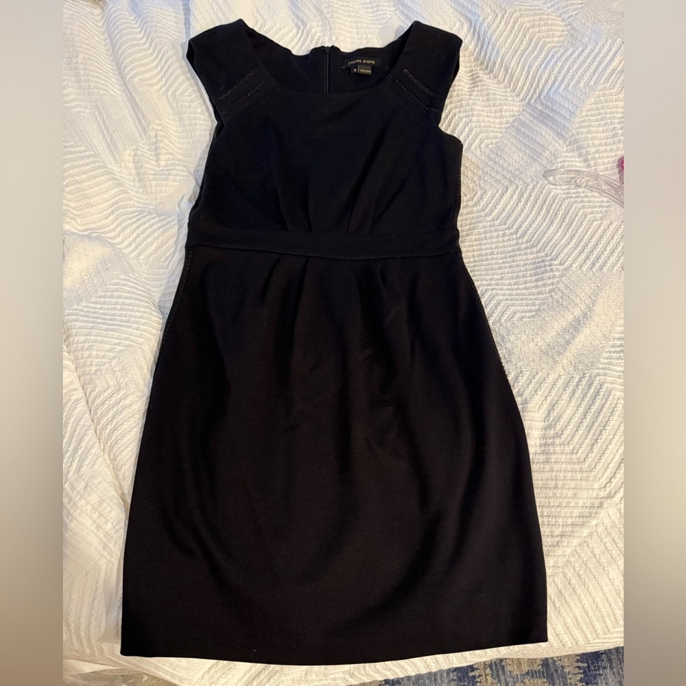 Cynthia Steffe Black Strapless Sheath Dress